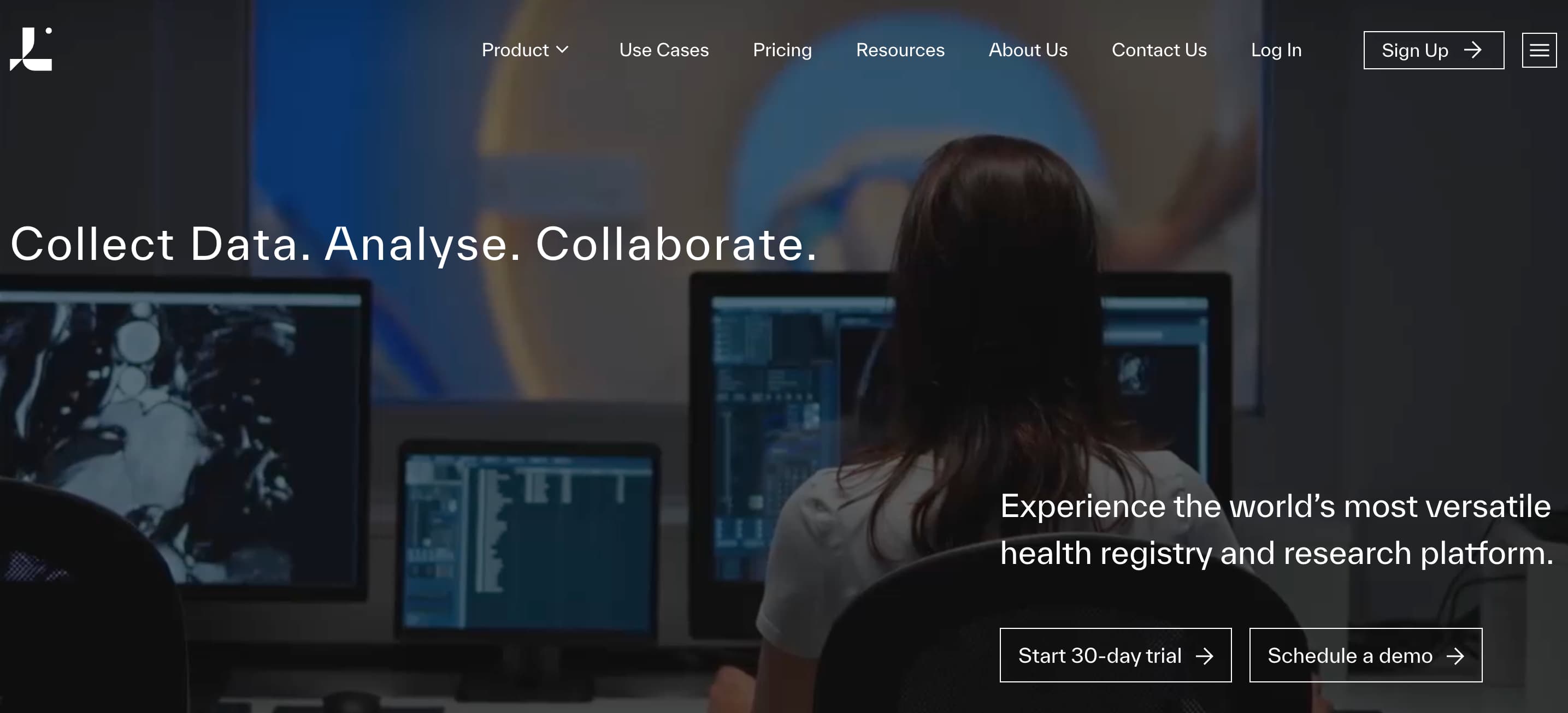 Screenshot of ledidi website.